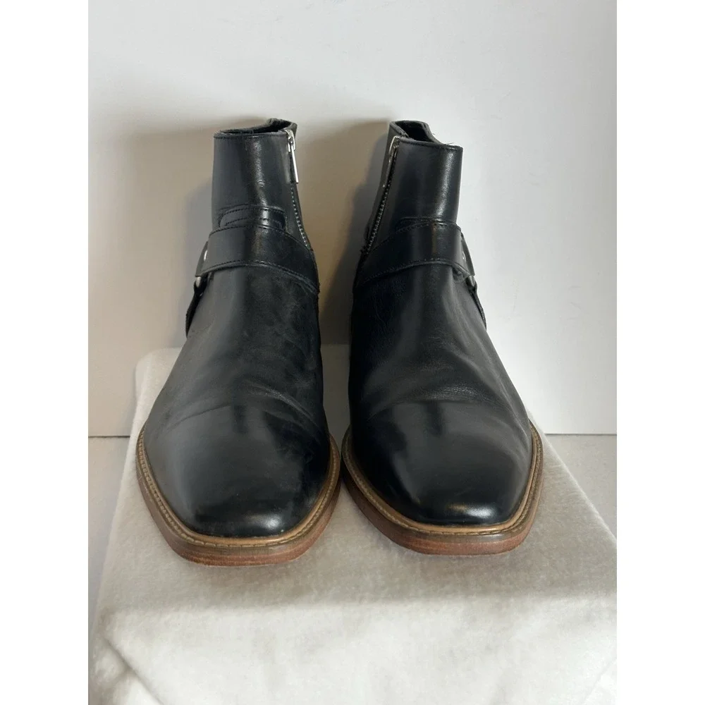 Vintage Foundry Co Men's Wyatt Chelsea Harness Black Boots Sz US 10 EU 43 VF1193